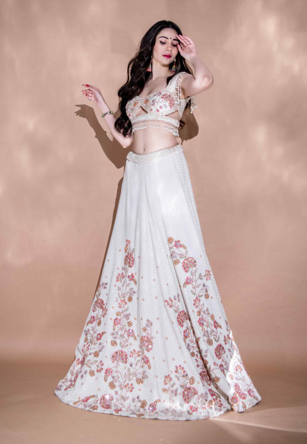 Slate stone lehenga ethnowave main image 0