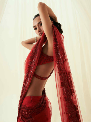 wearing red to a wedding