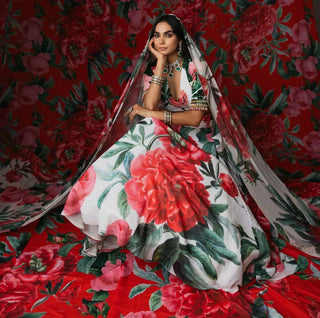 how to drape lehenga dupatta