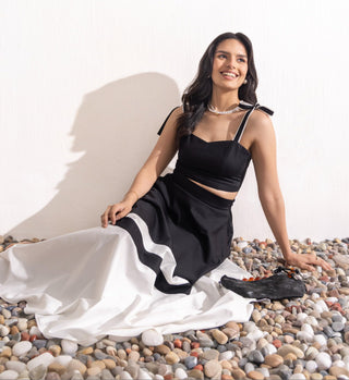 Zazu Black and White Dress