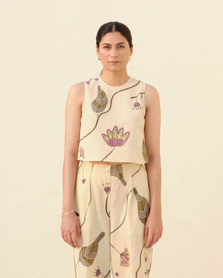 Vines off-white blouse