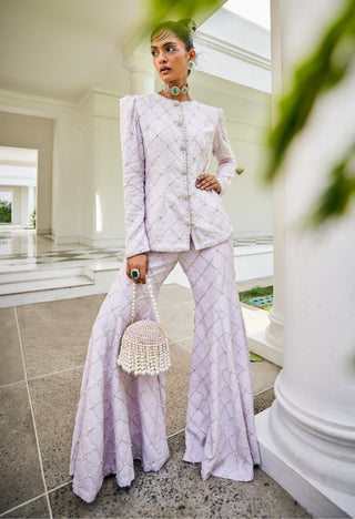 Eléonore lavender jacket and palazzo