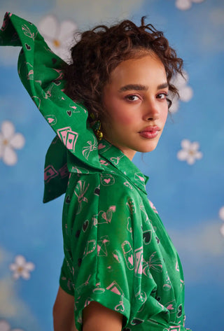 Sweet pea green dress