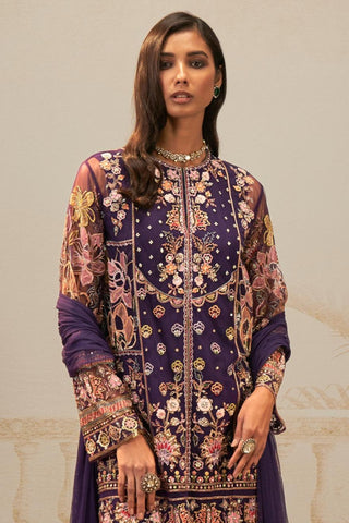 Purple kudi safarnama kurta set