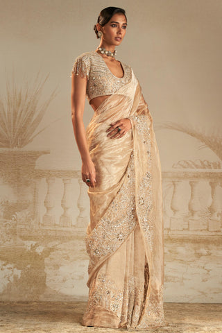 Gold ratan safarnama saree set