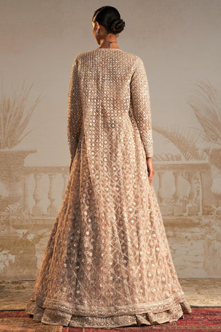 Beige gallaan safarnama lehenga set