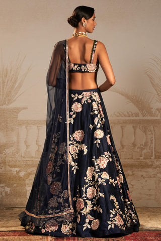 Blue saanjh safarnama lehenga set