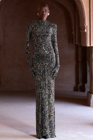 Black serpentina seher gown