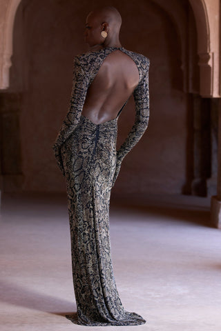 Black serpentina seher gown