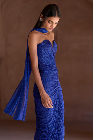 Blue qareenah seher gown