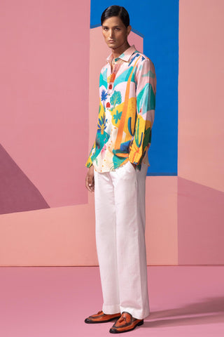 Pink bushland postcard full sleeve shirt