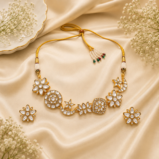 Necklace Set for Indian Weddings – Gold Noorika by Amraani