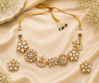 Necklace Set for Indian Weddings – Gold Noorika by Amraani