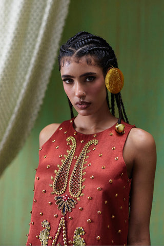 Dress Evening Wear - Red Shararat Dress by Payal & Zinal