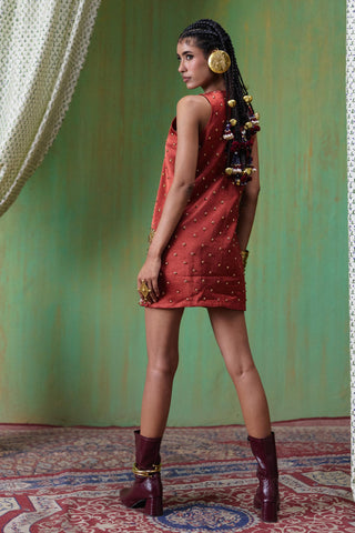 Dress Evening Wear - Red Shararat Dress by Payal & Zinal