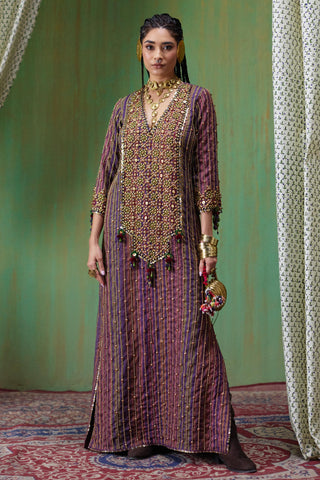 Kaftan Resort Wear - Multicolor Bela Kaftan by Payal & Zinal