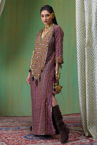 Kaftan Resort Wear - Multicolor Bela Kaftan by Payal & Zinal