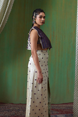 Skirt Set Glamour Wear - Ivory Inayat Skirt Set by Payal & Zinal