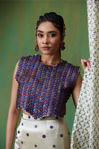Skirt Set Glamour Wear - Ivory Inayat Skirt Set by Payal & Zinal