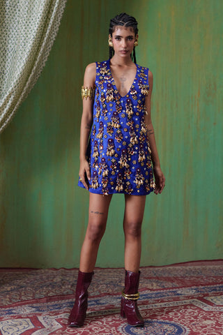 Dress Glamour Wear - Blue Adaa Dress by Payal & Zinal