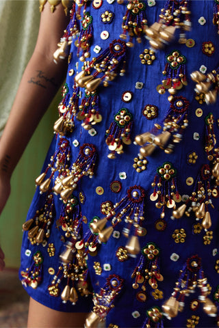 Dress Glamour Wear - Blue Adaa Dress by Payal & Zinal