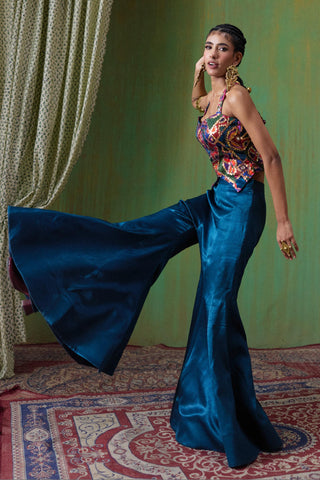 Co-ord Set Festive Wear - Blue Juhi Co-ord Set by Payal & Zinal