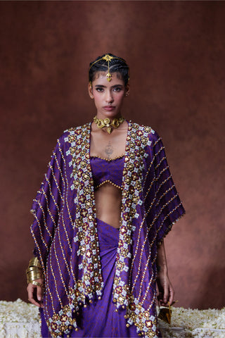 Co-ord Set Glamour Wear - Purple Nagma Co-ord Set by Payal & Zinal