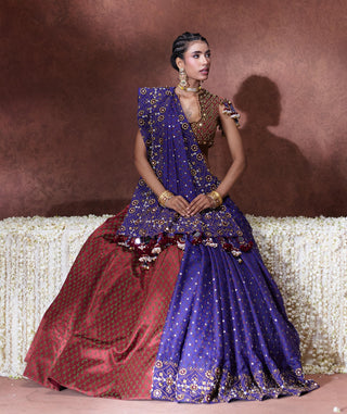 Lehenga Set Festive Wear - Multicolor Mala Lehenga Set by Payal & Zinal