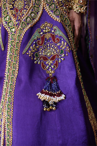 Lehenga Set Bridal Wear - Purple Padmini Lehenga Set by Payal & Zinal