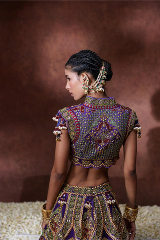 Lehenga Set Bridal Wear - Purple Padmini Lehenga Set by Payal & Zinal