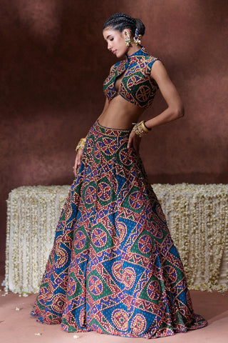 Lehenga Set Bridal Wear - Multicolor Khwaab Lehenga Set by Payal & Zinal