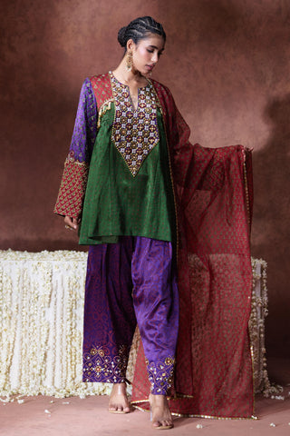 Kurta Set Heritage Wear - Multicolor Shama Kurta Set by Payal & Zinal
