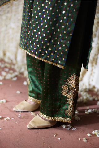 Kurta Set Festive Wear - Green Reet Kurta Set by Payal & Zinal