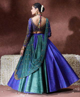 Lehenga Set Bridal Wear - Multicolor Leela Lehenga Set by Payal & Zinal