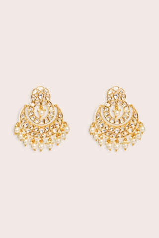 Earrings for Festive – Gold Urmi Kundan Earrings by Zevar by Geeta