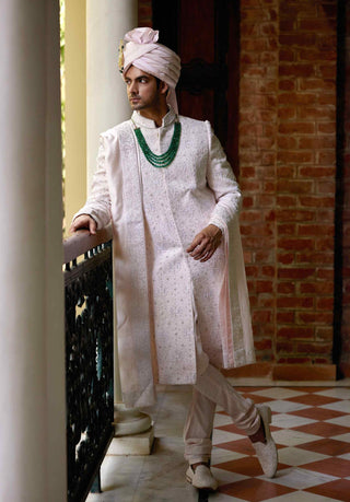 Ameera soft pink sherwani set