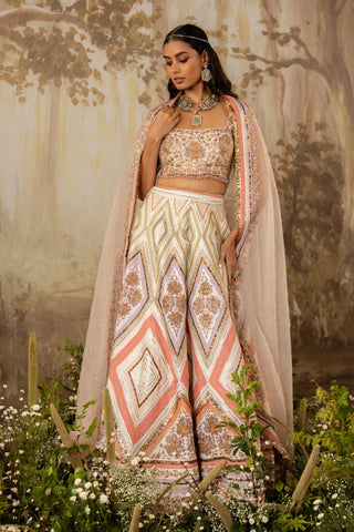 Multicolor Lehenga Indian Wedding Embroidered by Aashima Behl
