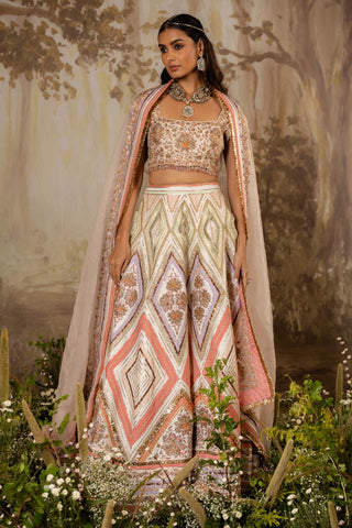 Multicolor Lehenga Indian Wedding Embroidered by Aashima Behl