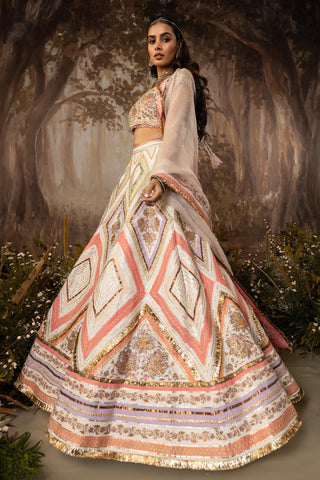 Multicolor Lehenga Indian Wedding Embroidered by Aashima Behl