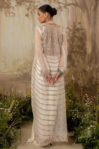 Cape Set Indian Wedding Ivory Long Cape by Aashima Behl