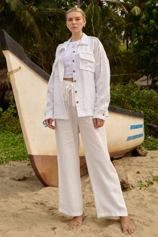 White arnaud pant