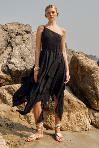 Assey midi black dress