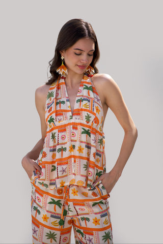 Multicolor bonnes vacances el ojo top