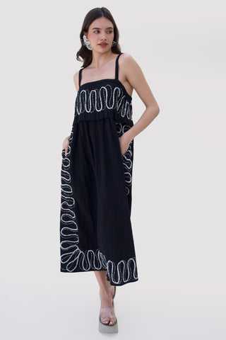 Black bonnes vacances ricks dress