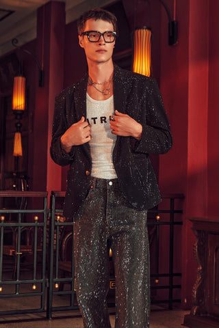 Event Blazer Set for Contemporary Wear – Black Magnus by Itrh