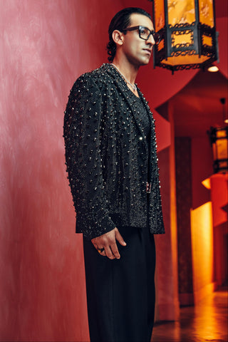 Blazer Set for Contemporary Wear – Black Victor by Itrh