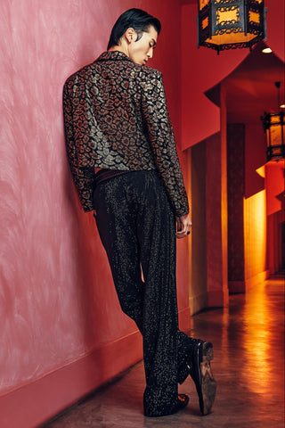 Blazer Set for Contemporary Wear – Aurelio Black Gold by Itrh