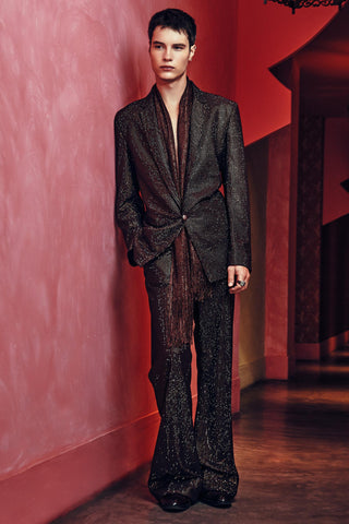 Pantsuit Set for Contemporary Wear – Brown Alaric by Itrh