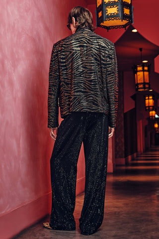 Jacket Set for Contemporary Wear – Caelan Black Gold by Itrh