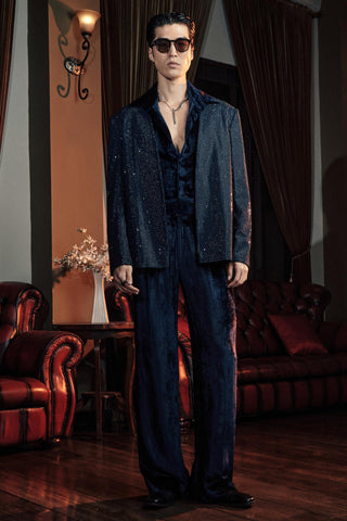 Jacket Set for Contemporary Wear – Midnight Blue Orion by Itrh